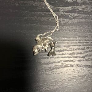 Amanda Blu Silver “Bass” fish necklace